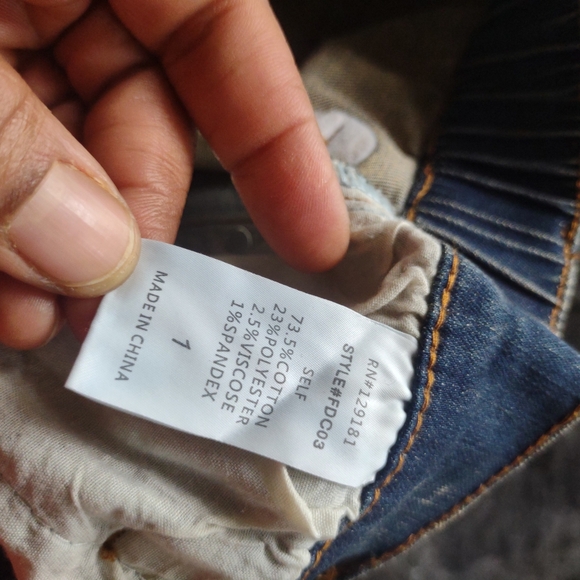 Mebon Women's Bleached Denim Cargo Bootcut Jeans Size 1 - Picture 6 of 10